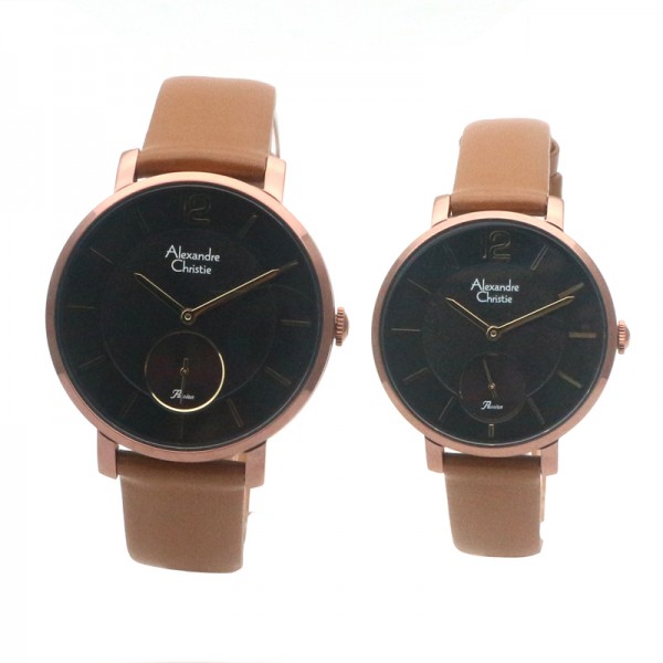 Alexandre Christie AC 8590 Brown Black Couple